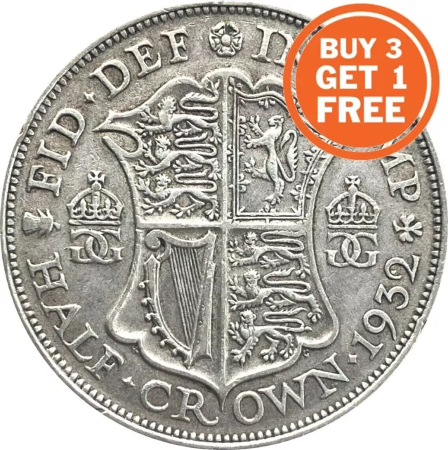 Silver Halfcrown George V Coins Choice Of Year 1911 To 1936
