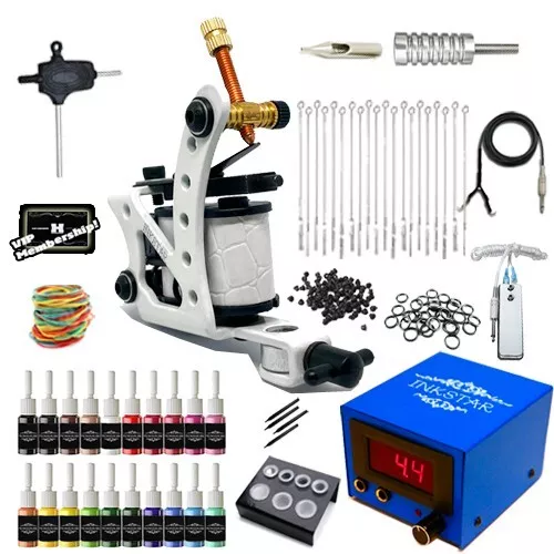 Complete Tattoo Kit Professional Inkstar 1 Machine VENTURE Set GUN 20 Ink