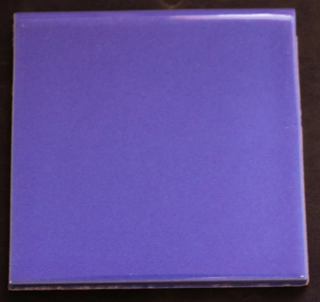 4x4 Tile Blue Glossy Vintage Mosaic Ceramic C#581 1 Pc
