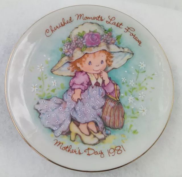 Avon Cherished Moments Last Forever Mother's Day Plate 5" Porcelain 1981 Japan