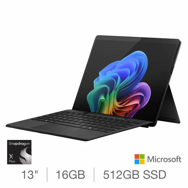 MICROSOFT SURFACE PRO, Copilot+ PC, Snapdragon X Plus, 16GB RAM, 512GB ...