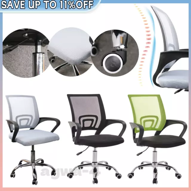 Ergonomic Mesh Home Office Chair Computer Desk Chair Swivel Adjustable Height UK