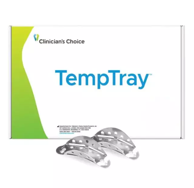 Clinicians Choice 46050 Temptray Aluminum Impression Trays Universal 50/Pk