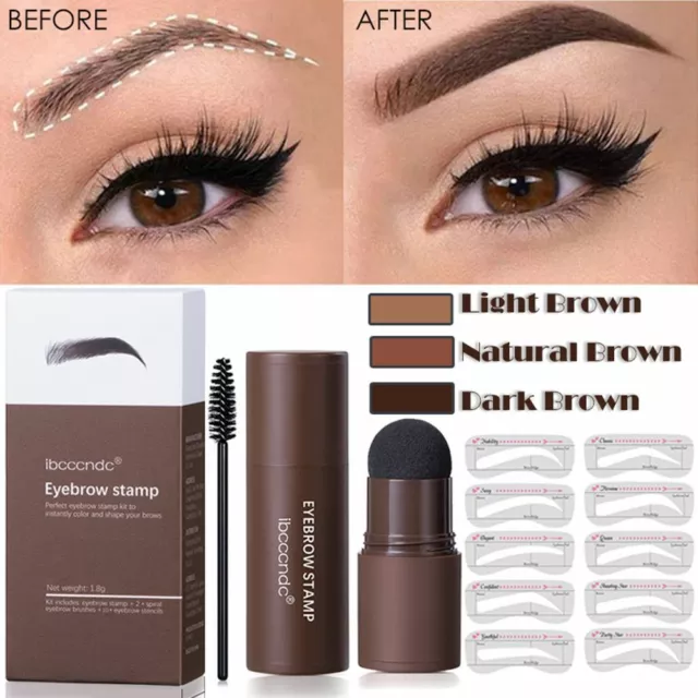 Waterproof Eyebrow Stamp Brow Stamp Shaping Kit One Step Shaping Makeup Set UK