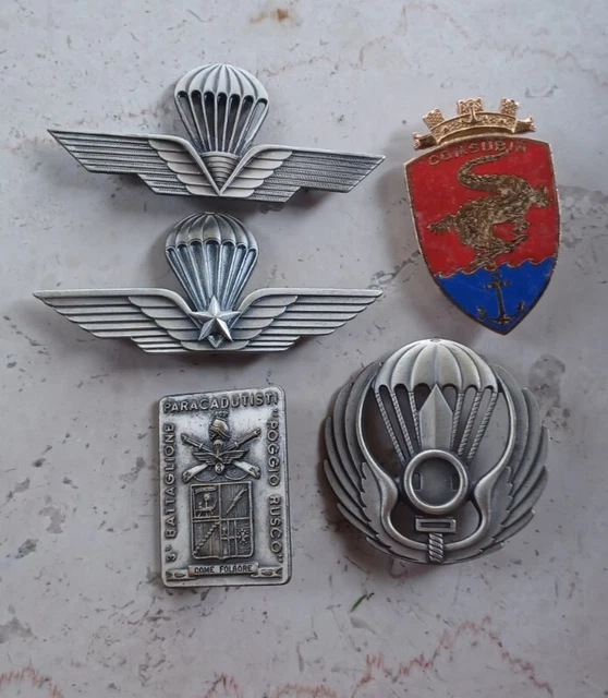 LOTTO DISTINTIVI MILITARI Folgore Paracadutisti Spilla Militare Brevetto 276394878192