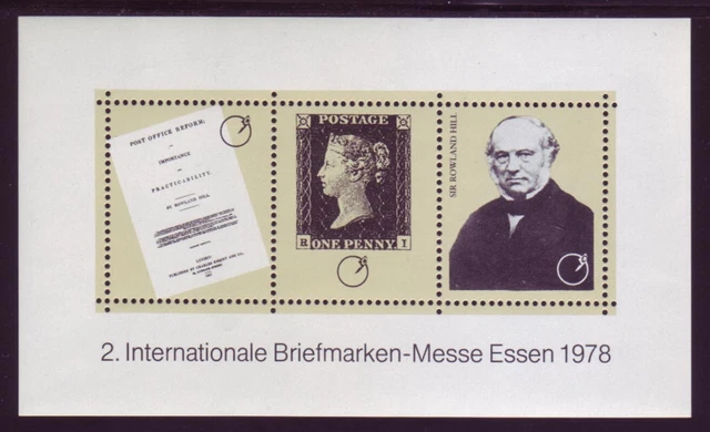 Vignette 1978 2. Internationale Briefmarkenmesse Essen Sir Rowland Hill