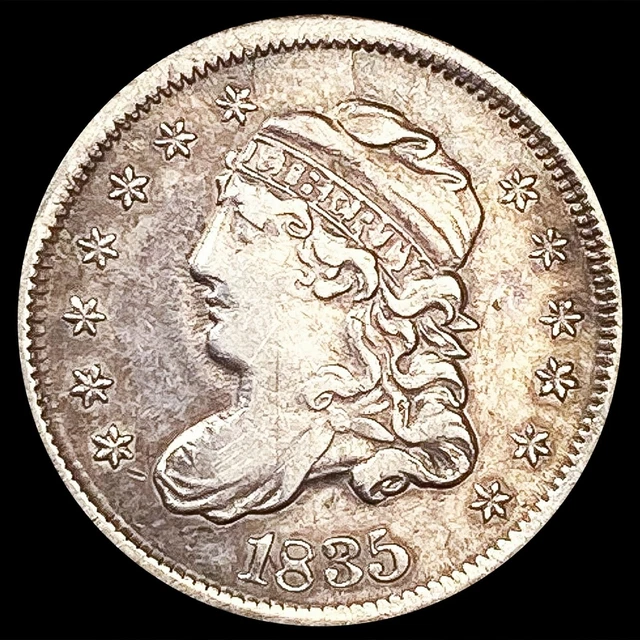 1835 Capped Bust Half Dime Coin CLOSELY UNCIRCULATED