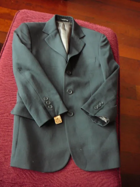 Stanley Blacker Boys Navy Blue Blazer Jacket 14R Excellent Clean