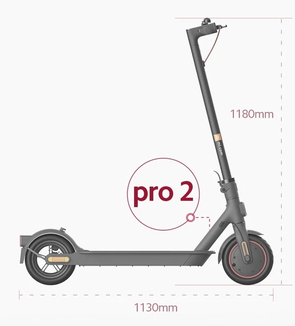 XIAOMI MI PRO 2 Black Electric Scooter 300W NOT M365 1S OR AOVO £