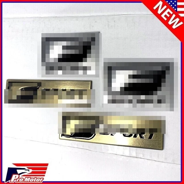 4pcs Universal fit Sedan Fender Trunk F Sport Emblems Left Right Badge Metal 7