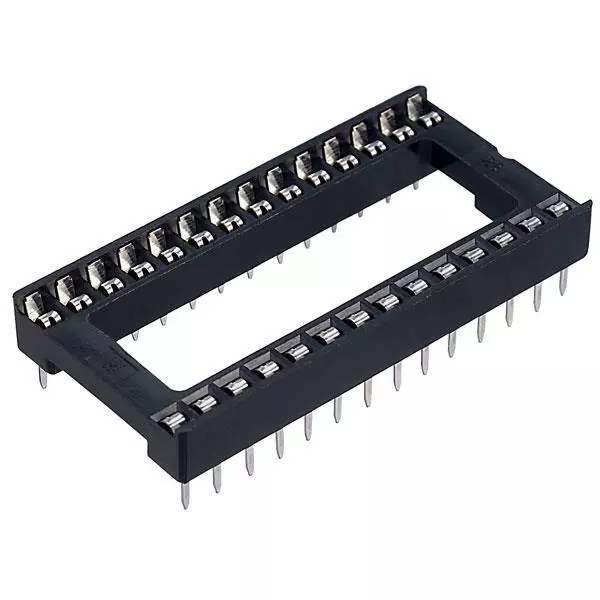 5 x TruConnect 28 Pin DIL Socket 15.24mm PDIP IC Socket Op-Amp