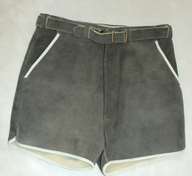 Bambini Pelle Di Cervo Pantaloni Tradizionali Pelle Tg. 140 Pantaloni Di Pelle
