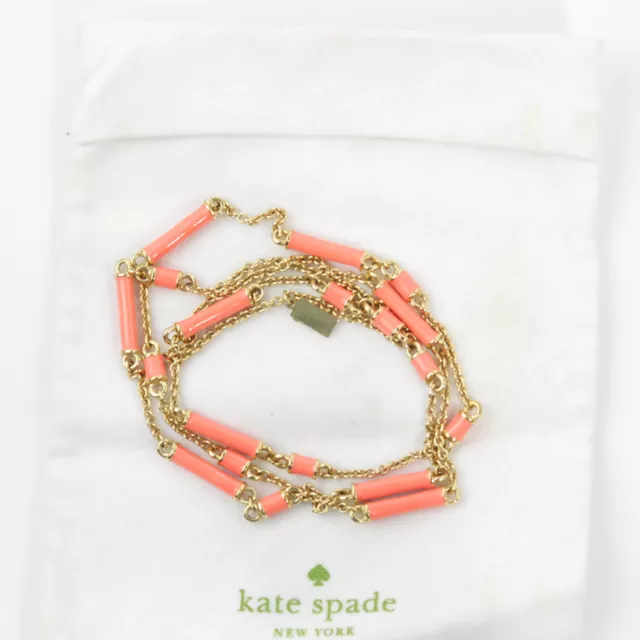 Lovely Kate Spade New York Coral Scatter Statement Necklace 16"