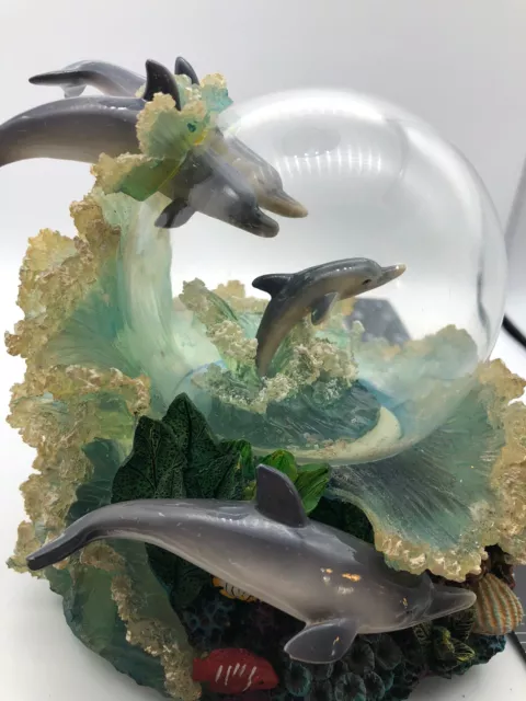 Jumping Dolphins Music Globe Box Sea Theme