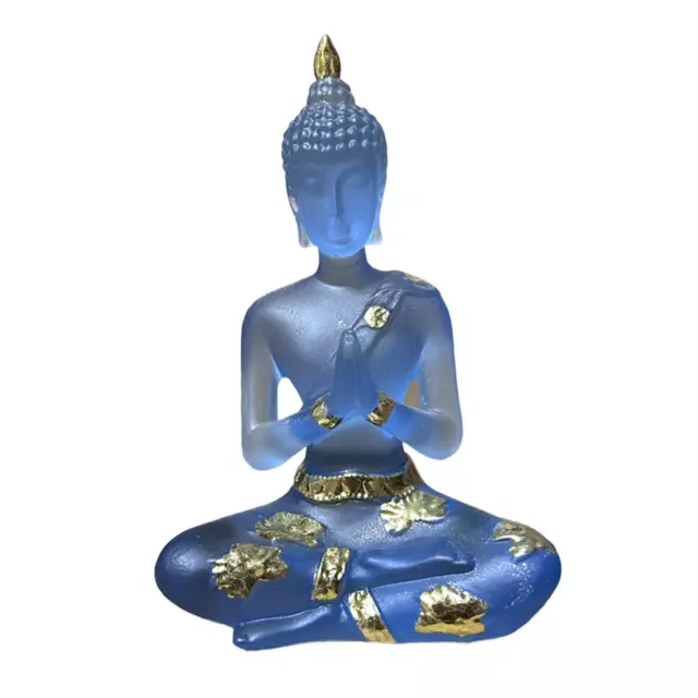 Sitting Thai Buddha Statue Resin Figurine Yoga Praying Collectible
