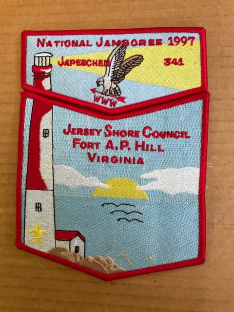 Japeechen Lodge 341 1997 National Jamboree Two piece OA Flap set SALE! h