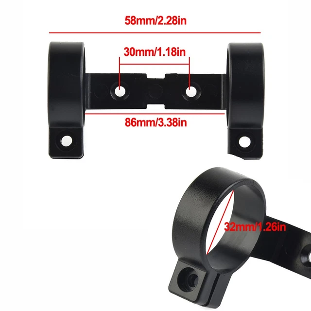 Support D'écran LCD Pour Vélo électrique - Compatible KT-LCD3, LCD8H, Etc., En Plastique Noir, Avec Vis