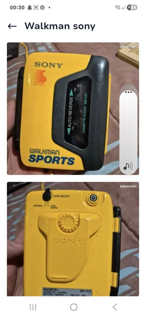 Magnétophone Sanyo M1111 Walkman – Vintage Années 80 (état Fonctionnel)