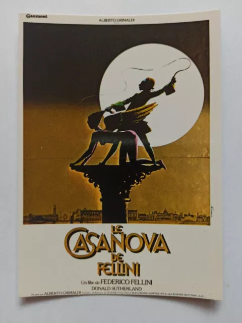 carte postale cinéma Le Casanova Federico Fellini