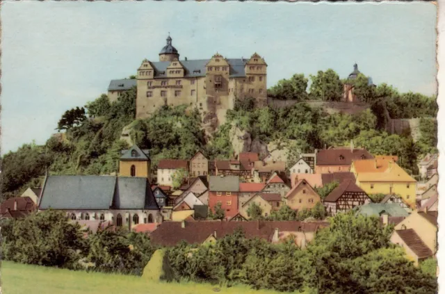 Postkarte :   RANIS  bei  PÖSSNECK / Thür. - Burg  ; ca.1963