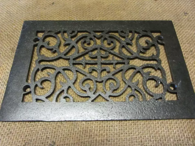 Vintage Cast Iron Register Grate Antique Old Hardware Architectural 2938