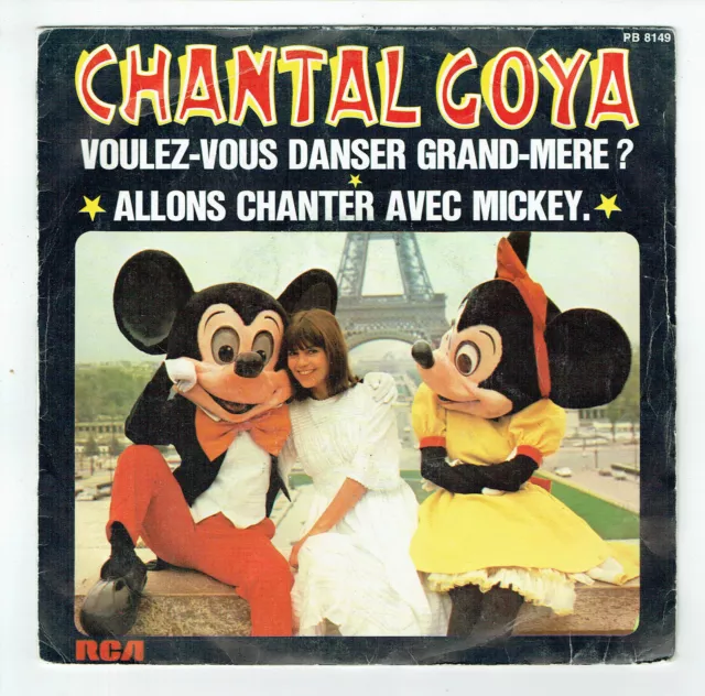 Chantal GOYA Vinyle 45T SP 7" VOULEZ VOUS DANSER GRAND MERE ? MICKEY - RCA 8149