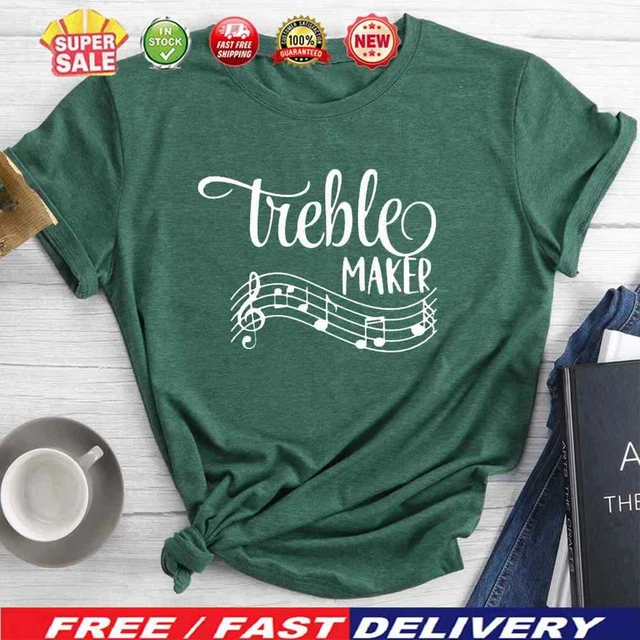 Funny Musician Treble Maker T-shirt-015073-Retro green-XXXL