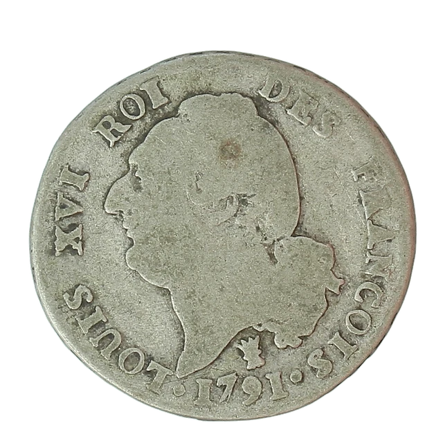 Pièce France 15 Sol, Louis XVI - Type Francois - 1791 W Lille