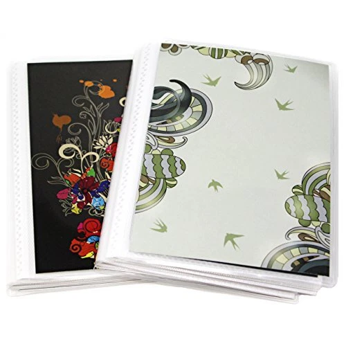 Paquete de 2 álbumes de fotos de 4 x 6, cada mini álbum de fotos contiene hasta 60 fotos 4x6.