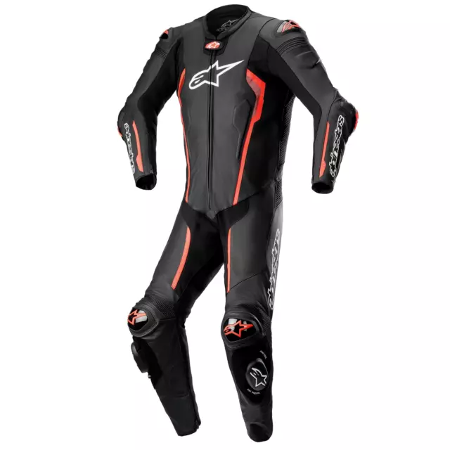 Alpinestars Missile V2 1 Piece Leather Suit - Black/Red Flo