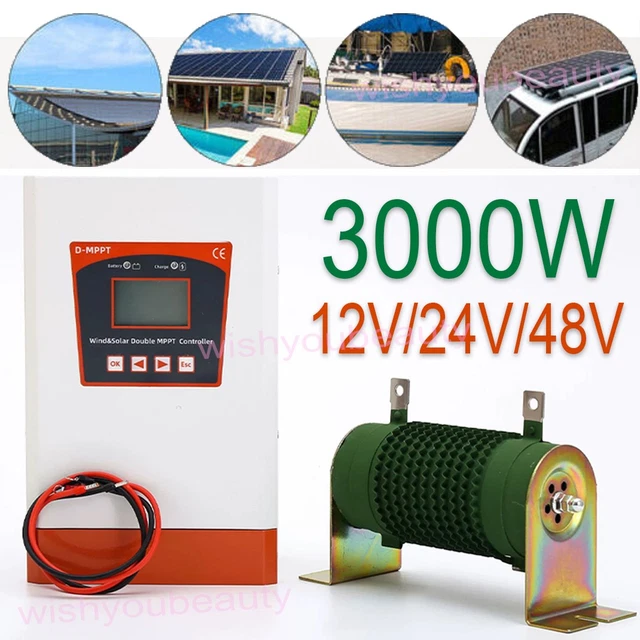 Contrôleur De Charge Solaire Hybride MPPT 12 V, 24 V, 48 V