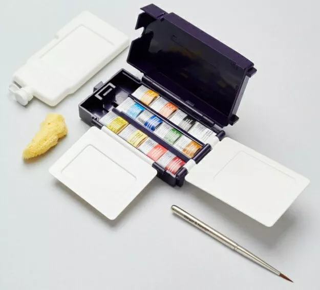 Winsor & Newton Professional Watercolour Field Box Half Pan Set of 12