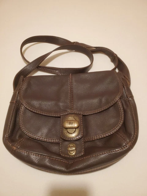 Lancel - Sac Bandoulière Cuir Marron - Porté Epaule ou Travers