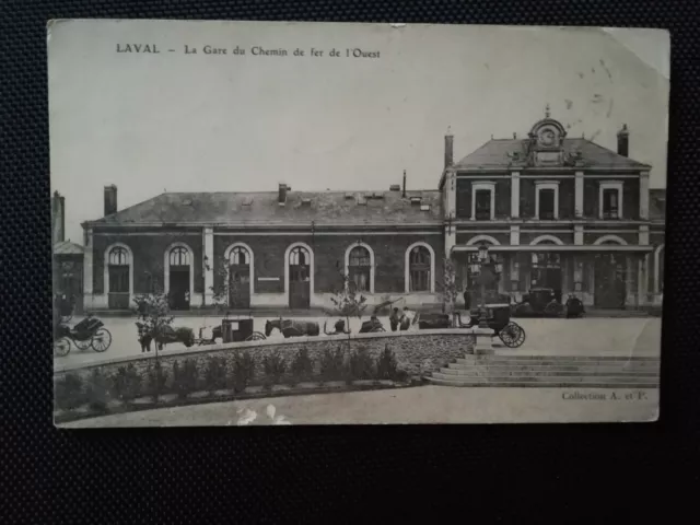 CPA 53 LAVAL - La Gare du Chemin de Fer de l'Ouest