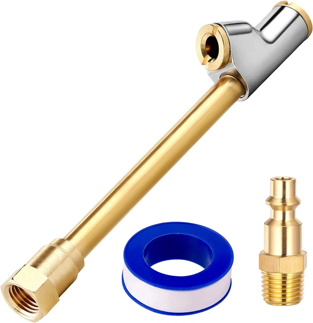 Brass Made Premium 2-Way Connection Heavy Duty Air Chuck Set, 1/4 in FNPT Straig