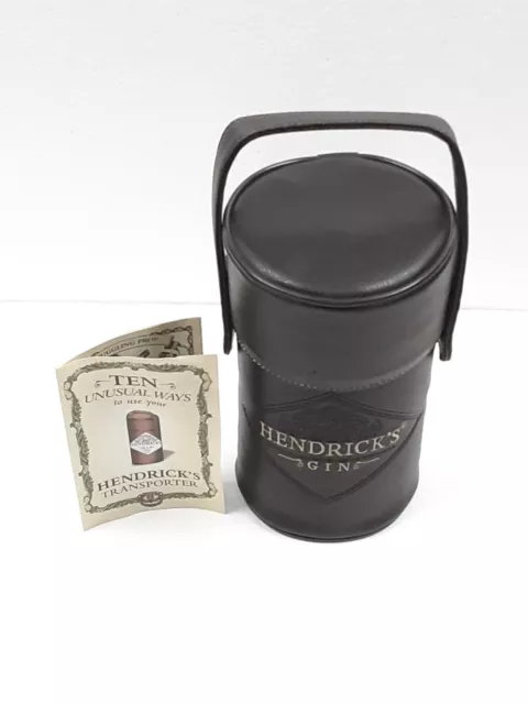 Hendricks Gin 2007 Transporter Caddy  Embroidered Leather Bottle Cover Case