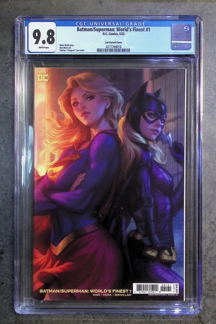 Batman Superman World’s Finest #1 2023 DC Stanley Artgerm Lau Variant CGC 9.8