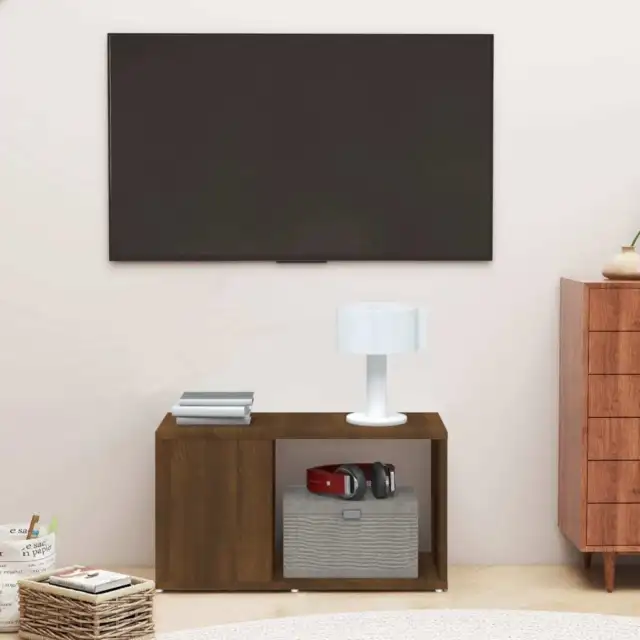 Meuble TV Chêne marron 60x24x32 cm Bois d'ingénierie ,