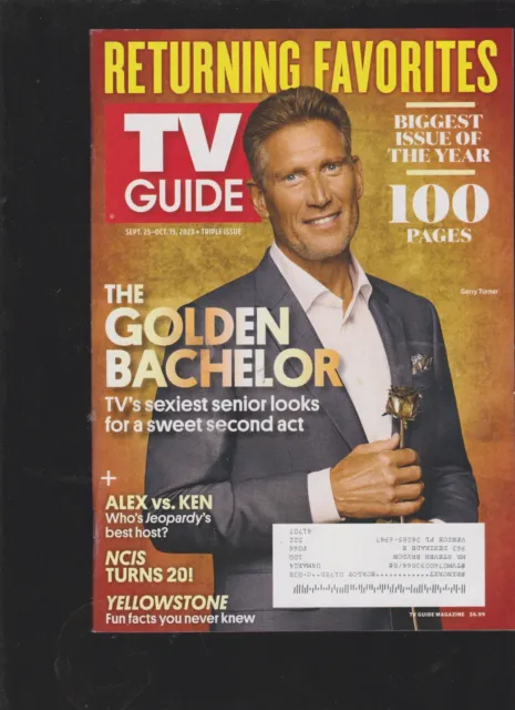 TV GUIDE Magazine September 25 2023 Gerry Turner The Golden Bachelor New w/Label