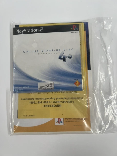 Playstation 2 PS2 Slim Sony Console Instruction Manual Booklet With Disk New