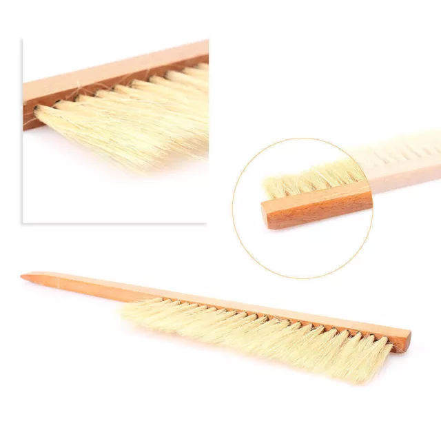 7.87x2.75 inch Beekeeping Bee Brush Beehive Tool Horse Bristle Wooden Handle