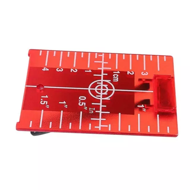 Magnetic Floor Laser Target Plate Card with Stand for Beam Application Red