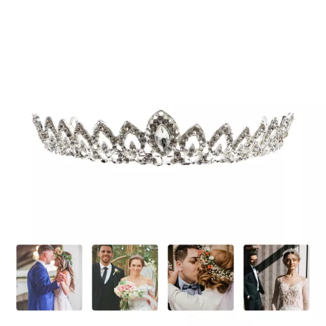 Bride Hair Wedding Accessories for Women Bridal Crown Headband Headgear