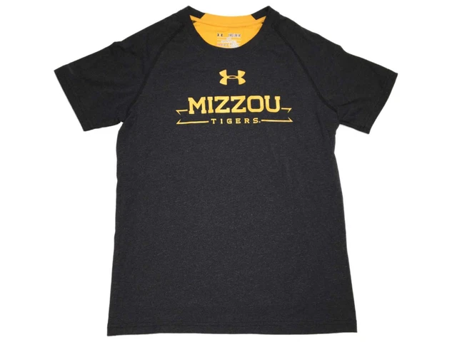 Missouri Tigers Under Armour Heatgear Ragazzi Carbone Grigio Ss Crew T-Shirt (M)