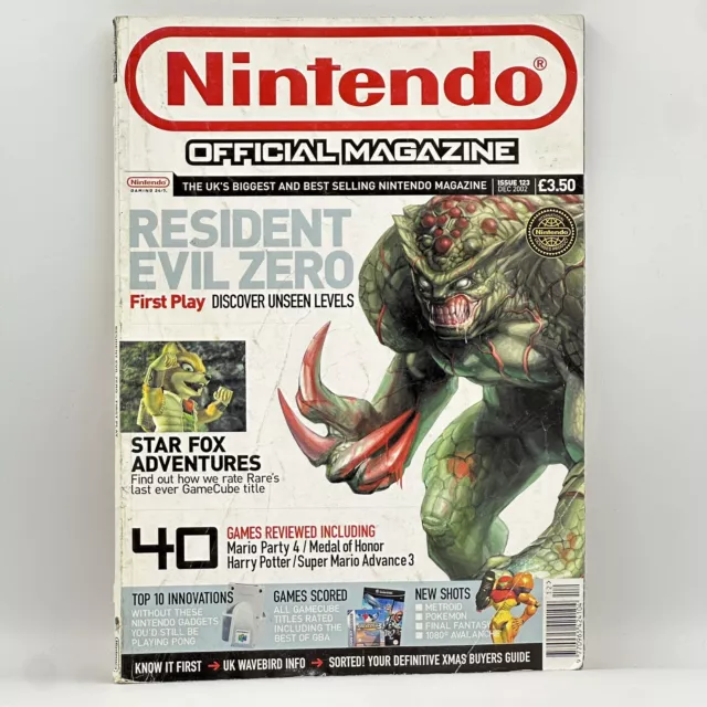 Issue 123 Nintendo Official Magazine Magazine 2002 Resident Evil Zero