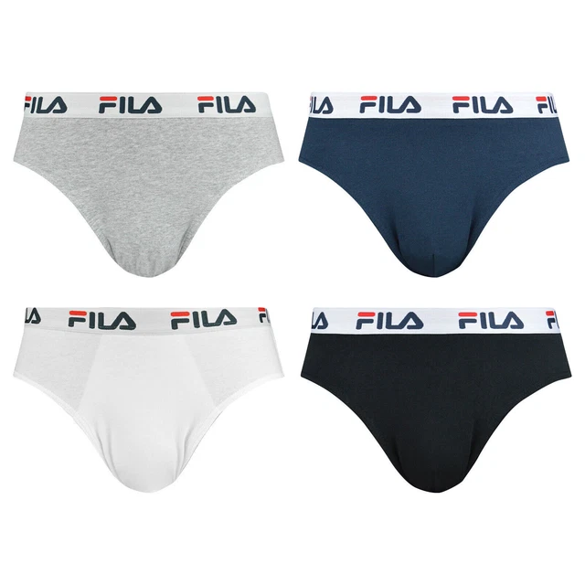 FILA SLIP POUR Homme Slip, Logo Ceinture, Urbain, Coton Stretch