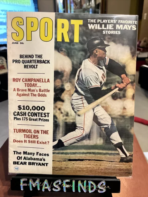 June 1967 WILLIE MAYS GIANTS No Label SPORT Magazine