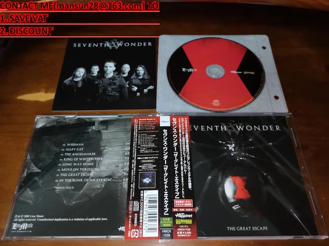 SEVENTH WONDER THE Great Escape Progressive Metal CD with