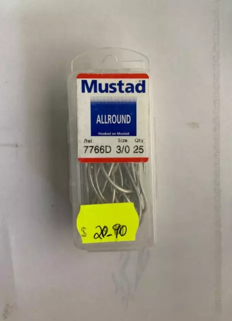 MUSTAD 92553 S-SS Octopus Fishing Hooks - Size 2/0 - 25 Pack - Made in  Norway $17.95 - PicClick AU