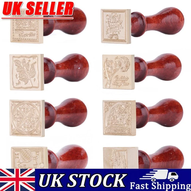 Retro DIY Seal Stamp Scrapbooking Album Envelope Decor Square Sealing Wax Stamp